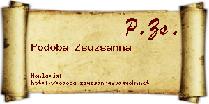 Podoba Zsuzsanna névjegykártya