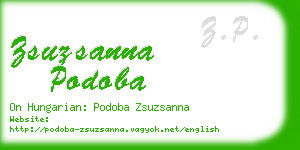 zsuzsanna podoba business card